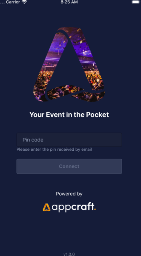 screenshot of AppCraft Events